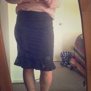 Ann Taylor Pencil skirt with cute ruffle